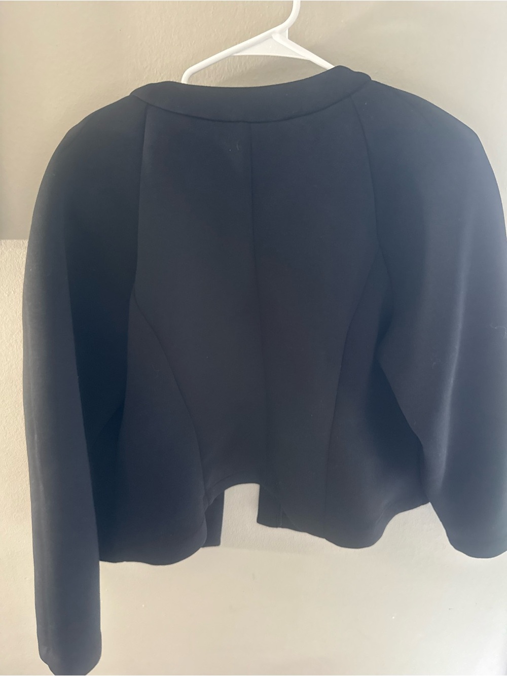 Eloquii Black Cropped Peplum Blazer